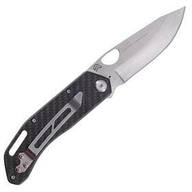 Canivete Eclipse Drop Point Inox com Clip e Cabo em Fibra de Carbono - CIMO