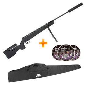 Carabina de Pressão Eagle Black 5.5mm – QGK + Capa + Chumbinho
