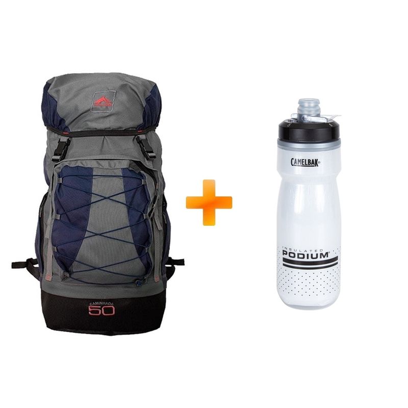 mochila-cargueira-caminhada-50-litros-azul-marinho-trilhas-e-rumos-garrafa-camelbak-podium-chill-620ml-branco-z1