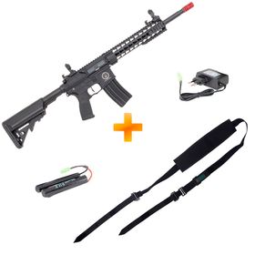 Rifle de Airsoft AEG M4 AR15 Neptune 10" - Rossi + Bandoleira 2 Pontos Com Ajuste – FARE Brasil