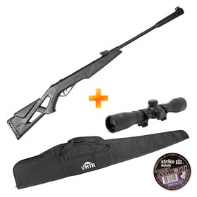 Carabina de Pressão Gamo Whisper X 5.5mm + Luneta 4x32 + Capa + Chumbinho