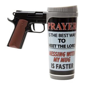 Caneca de Pistola Prayer is the Best Way 470ml - River's Edge