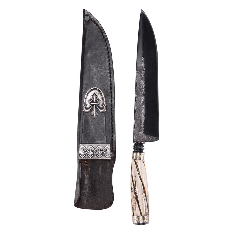 faca-gaucha-integral-8”-aco-carbono-5160-com-cabo-em-chifre-de-cervo-–-d’avila-z9