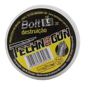 Chumbinho Technogun Bolt Destruição 5.5mm - 125 unidades
