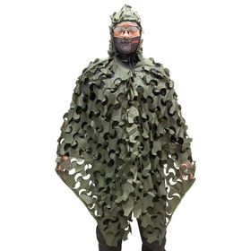 Poncho Ghillie Sniper com Capuz Verde – Safo