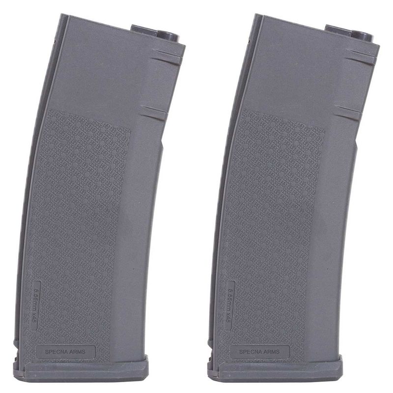 kit-airsoft-com-2-magazine-m4-s-mag-mid-cap-grey-120bb-polimero-specna-arms-z1