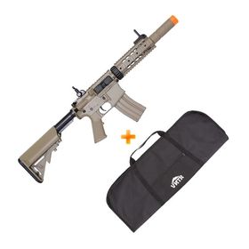 Rifle de Airsoft AEG M4A1 RIS TAN CYMA + Capa