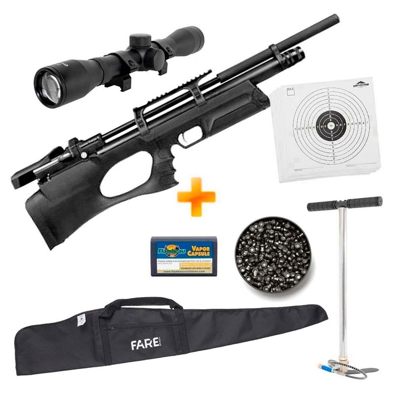 carabina-de-pressao-pcp-puncher-breaker-s-silent-5-5mm-kral-arms-bomba-luneta-4x32-capa-chumbinho-alvos-z12