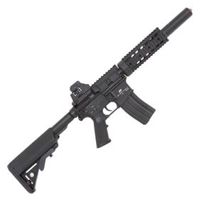 Rifle de Airsoft Elétrico AEG M4A1 SILENCER Full Metal FM-03 6mm – QGK