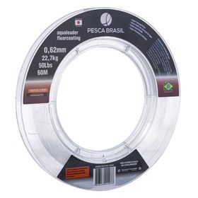 Linha Mono Aqualeader Fluorcoating 0,62Mm/60M/50Lb Transparente - PESCA BRASIL