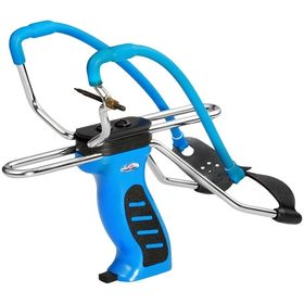 Atiradeira Magic Slingshot MK-SL06 c/ Apoio de Braço Azul