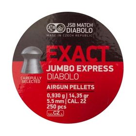 Chumbinho Profissional Exact Jumbo Express 5.5mm by JSB - 250 unidades