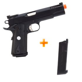 Pistola de Airsoft GBB Green Gas M1911 V12 R30 c/ Blowback + Magazine Extra