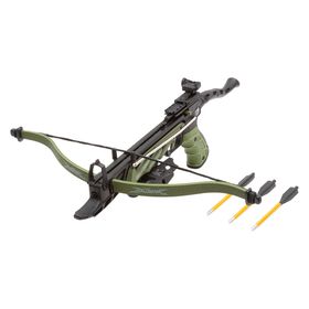 Balestra/Besta Recurva Curta Alligator 80Lbs Tipo Pistola - Man Kung