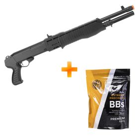 Shotgun Airsoft M63 Spring Multishot - Double Eagle + BBs