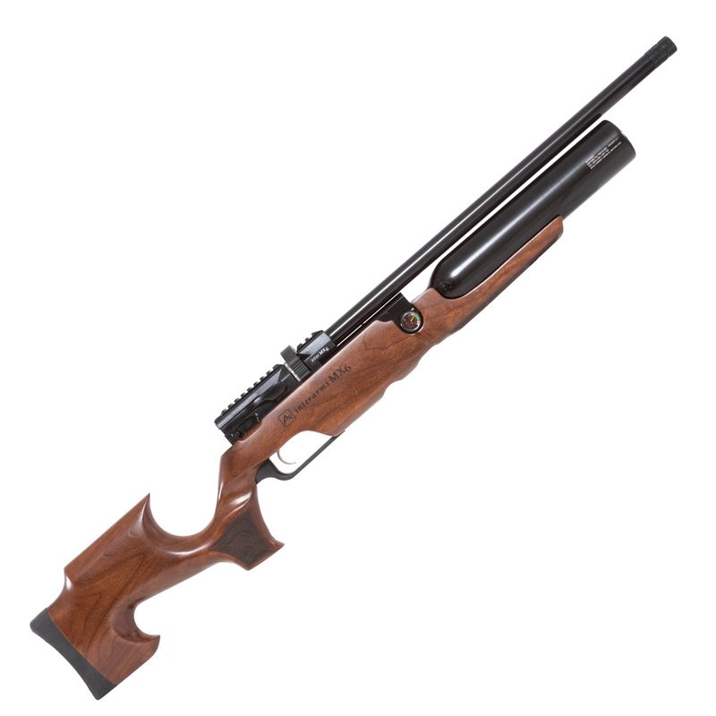 super-combo-carabina-de-pressao-pcp-mx6-matte-black-wood-regulated-6-35mm-aselkon-bomba-luneta-custom-z2