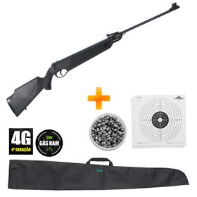 Carabina de Pressão Rossi Nova Dione 4G 5.5mm 4° Geração com Gás Ram + Chumbinho + Capa + Alvos