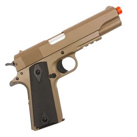 Pistola Airsoft Colt M1911 A1 Tan Slide Metal - Cybergun