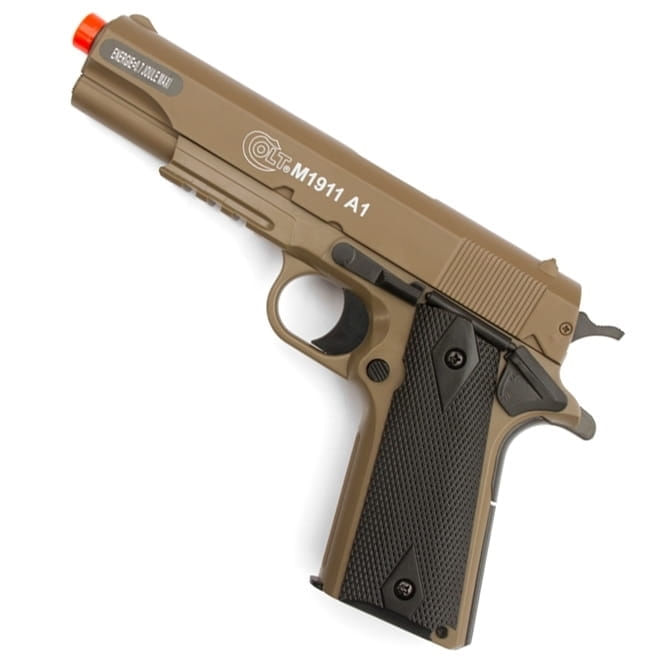 pistola-airsoft-colt-m1911-a1-tan-slide-metal-cybergun-l2