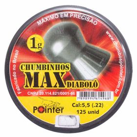 Chumbinho Max Diabolo 5.5mm 125 unidades - Pointer