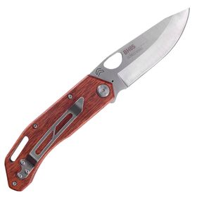 Canivete Brown Horse Inox com Clip e Cabo de Madeira - CIMO