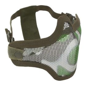 Máscara de Airsoft Strike Meia Face Telada Camuflada