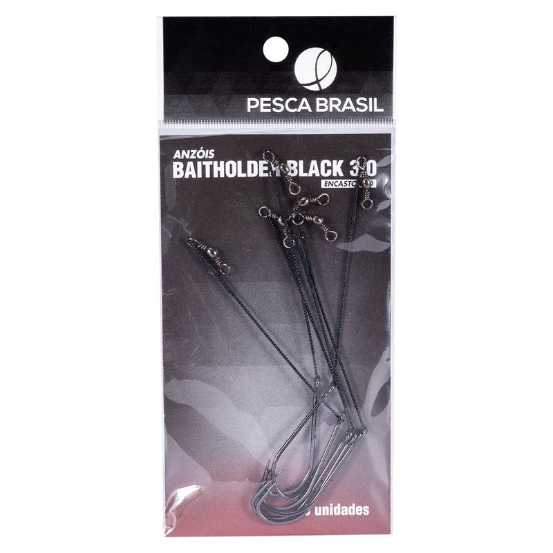 anzol-baitholder-black-3-0-encastoado-pacote-com-6-unidades-pesca-brasil-z2