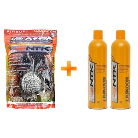 Kit 2 Cilindros Taikoon Green Gas para GBB + BB's 0.25g