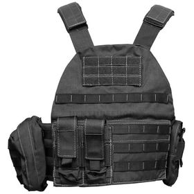 Colete Tático Plate Carrier com Sistema Modular PRETO - Cyber X