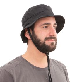 Chapéu Tático Boonie Hat Ripstop Preto - Resgate Militaria