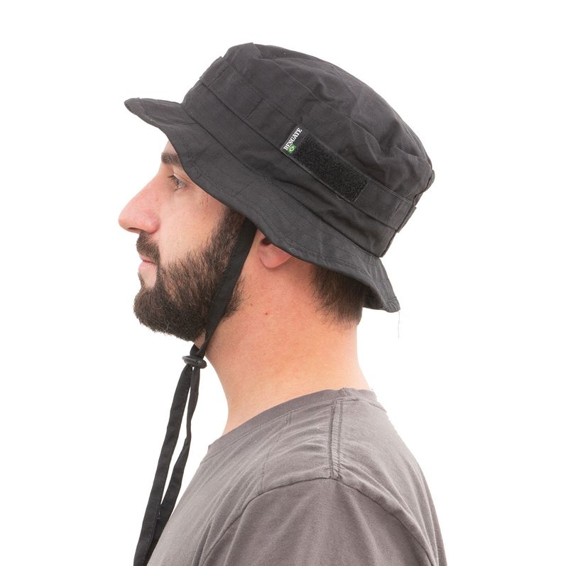 chapeu-tatico-boonie-hat-ripstop-preto-resgate-militaria-z3