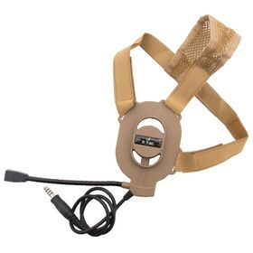 Fone com Microfone Bowman Elite II para Rádio Comunicador Z-Tactical Tan