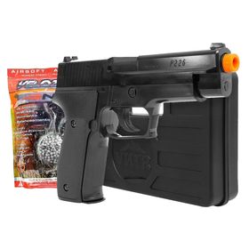 Pistola Airsoft Sig Sauer P226 Cybergun Training Series + Maleta + BBs 0.12