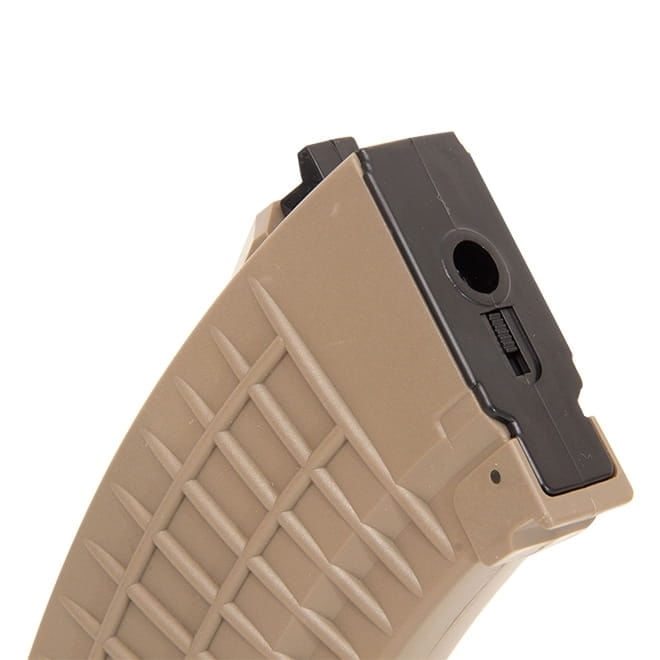 magazine-mid-cap-100-bbs-para-rifles-de-airsoft-ak-tan-battleaxe-l3