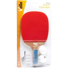 Raquete Pen Hold (Caneta) p/ Tênis de Mesa Grand Cherokee + 2 bolas -
