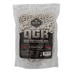 BBs para Airsoft QGK High Precision 0.28g - Branca 3000un