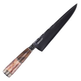 Faca Gaucha Integral 8” em Aço Carbono 5160 com Cabo Hibrido com Madeira – D’avila