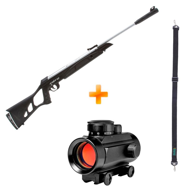 carabina-de-pressao-cbc-f18-m-nitro-x-1300-4-5mm-cromada-c-muzzle-red-dot-bandoleira-z7