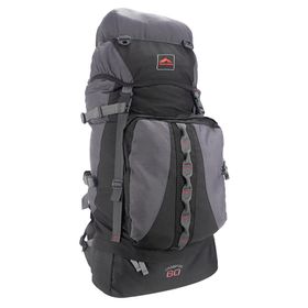 Mochila Cargueira Crampon 60 Litros Cinza - Trilhas e Rumos