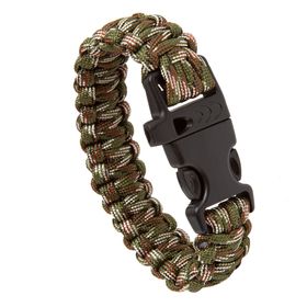 Pulseira Paracord Multicam Survivor com Apito - Treme Terra