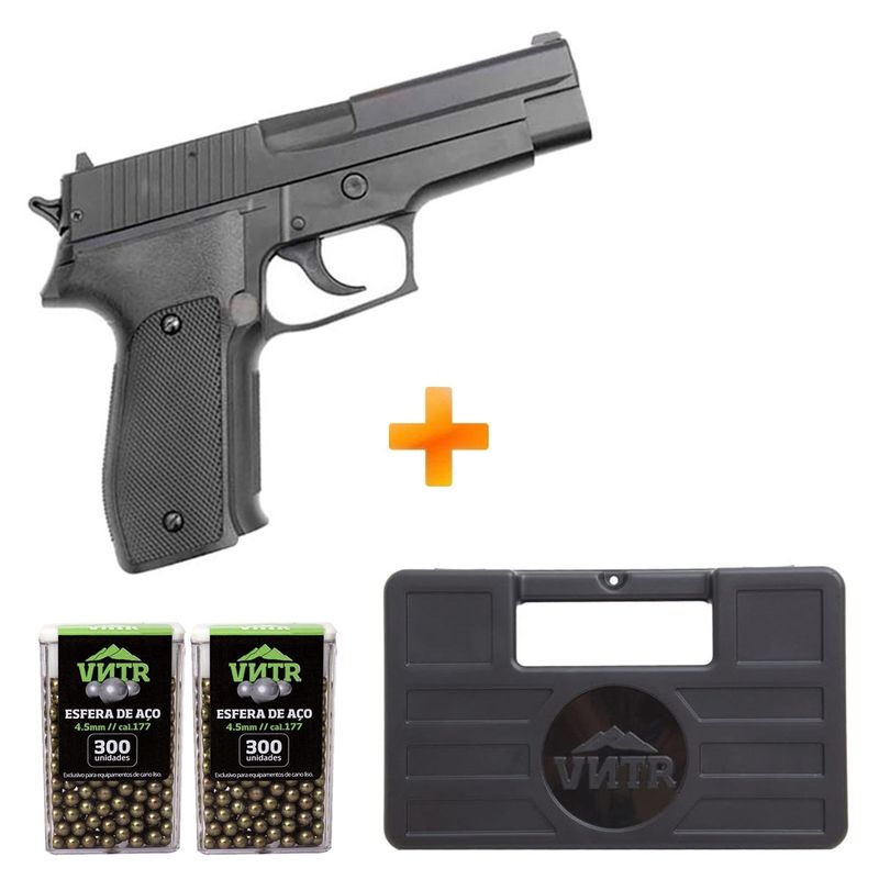 pistola-de-pressao-p226-spring-slide-metal-4-5mm-kwc-maleta-esferas-de-aco-z6
