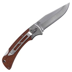 Canivete Huffero 80 Inox com Clip e Cabo de Madeira - CIMO