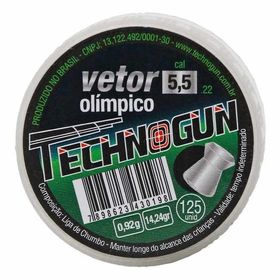 Chumbinho Technogun Vetor Olímpico 5.5mm - 125 unidades