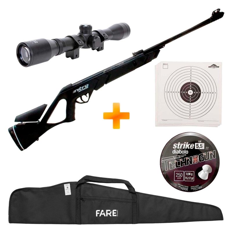 carabina-de-pressao-cbc-nitro-5-5mm-advanced-800-oxidada-luneta-4x32-capa-chumbinho-alvos-z14