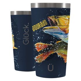 Copo Térmico Sleek Future Dourado Night Blue 473ml - Glück