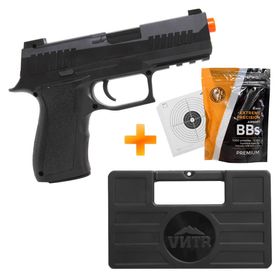 Pistola de Airsoft VG P320 V311 Spring 6.0mm – VIGOR + Case + BB's + Alvos