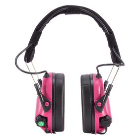 Fone Tático e Abafador Eletrônico M31 Rosa – EARMOR