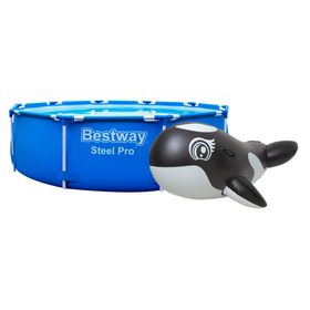 Piscina Estruturada Circular 4678L – Bestway + Bóia Seat Animal Baleia Orca Grande - Nautika