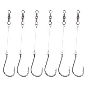 Anzol Chinu Black 8 Encastoado - Pacote com 6 Unidades - PESCA BRASIL
