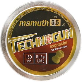 Chumbinho Technogun Mamuth Expansivo 5.5mm - 150 unidades